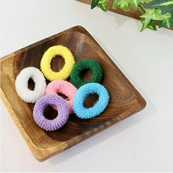 Amazon | ホテル アメニティ ヘアゴム7色 個包装 (50個) ヘアリング 髪